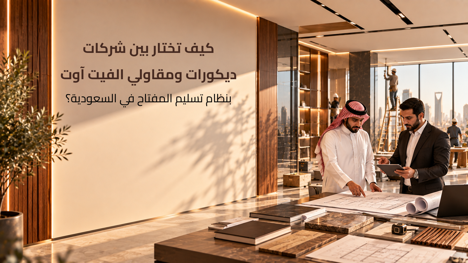 تنفيذ أعمال فيت آوت وتشطيب متكامل تسليم مفتاح عبر أفضل شركات ديكورات بالمملكة